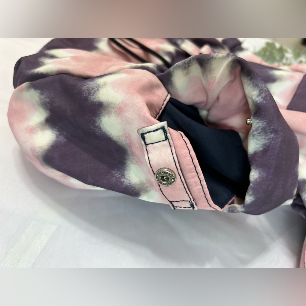 Ivory Ella Elephant Pink Purple Tie Dye Adjustable Convertible Backpack Bag EUC - Picture 3 of 8